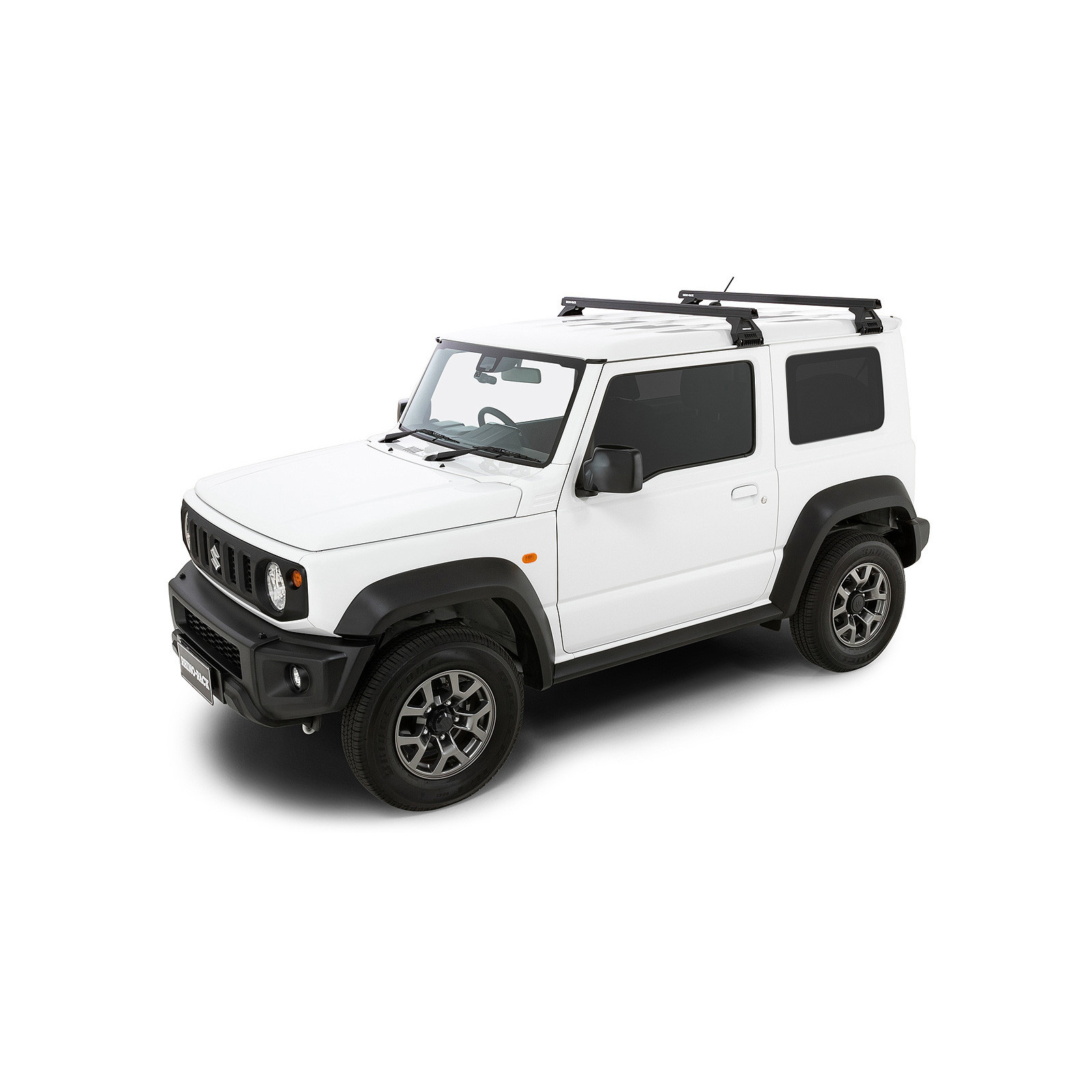 Kit 2 barres de toit noires RHINO-RACK Heavy Duty RL110 • JA0631 