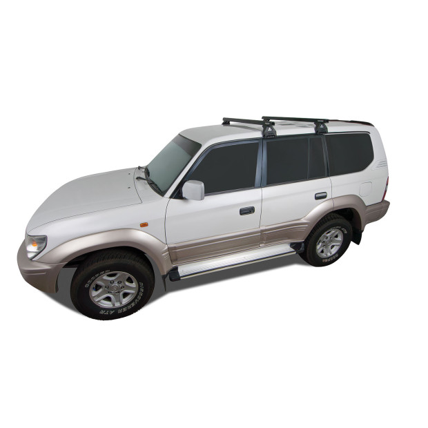 Kit 2 barres de toit noires RHINO-RACK Heavy Duty RL110 • JA0631 