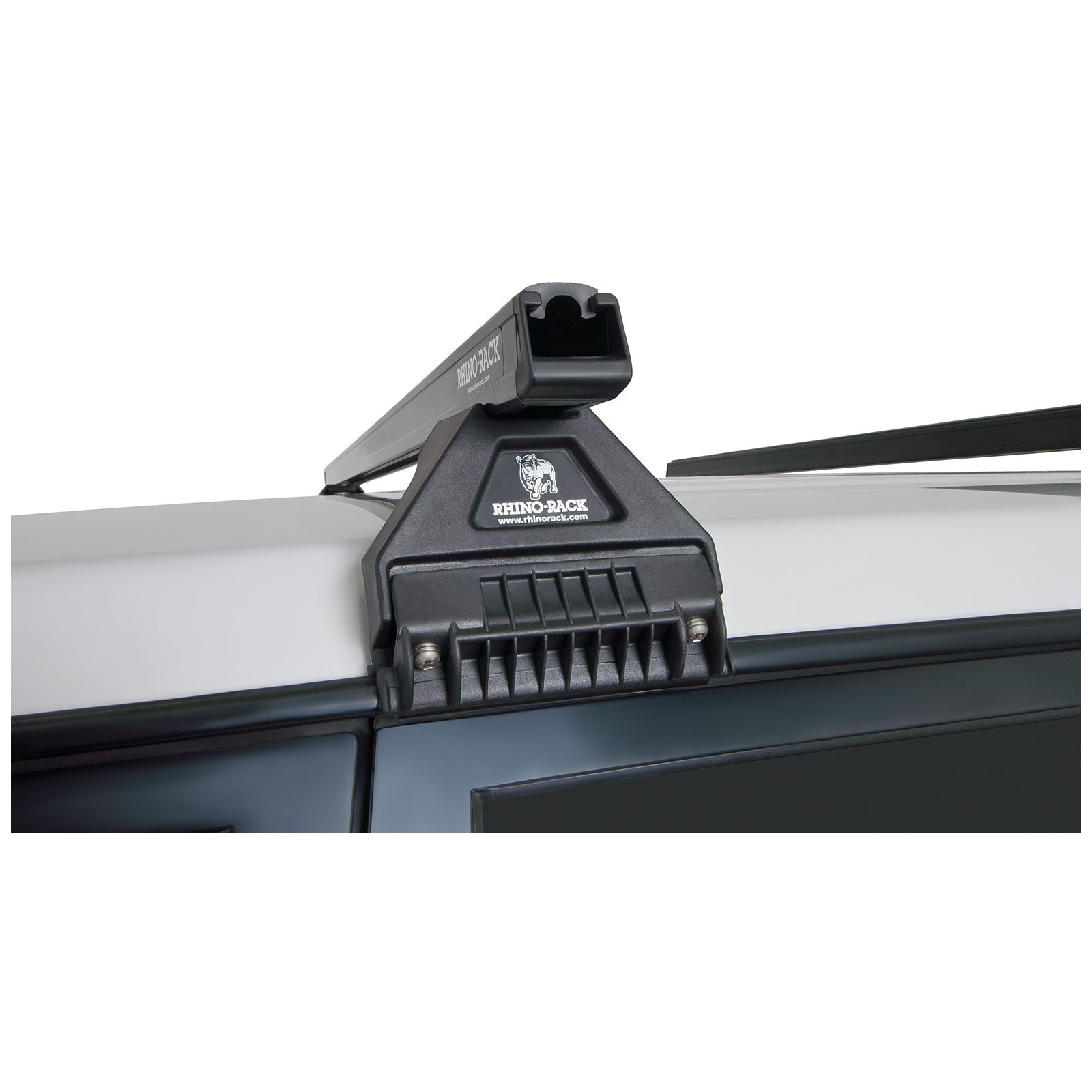 Kit 2 barres de toit noires RHINO-RACK Heavy Duty RL110 • JA0631 