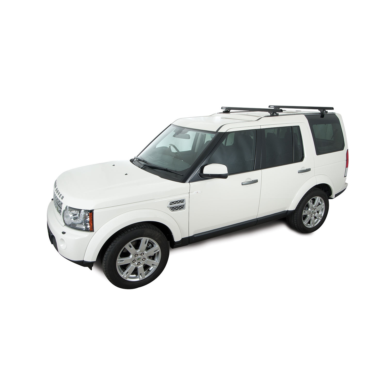 Kit 2 barres de toit noires RHINO-RACK Heavy Duty RLTP Trackmount • JA0660 