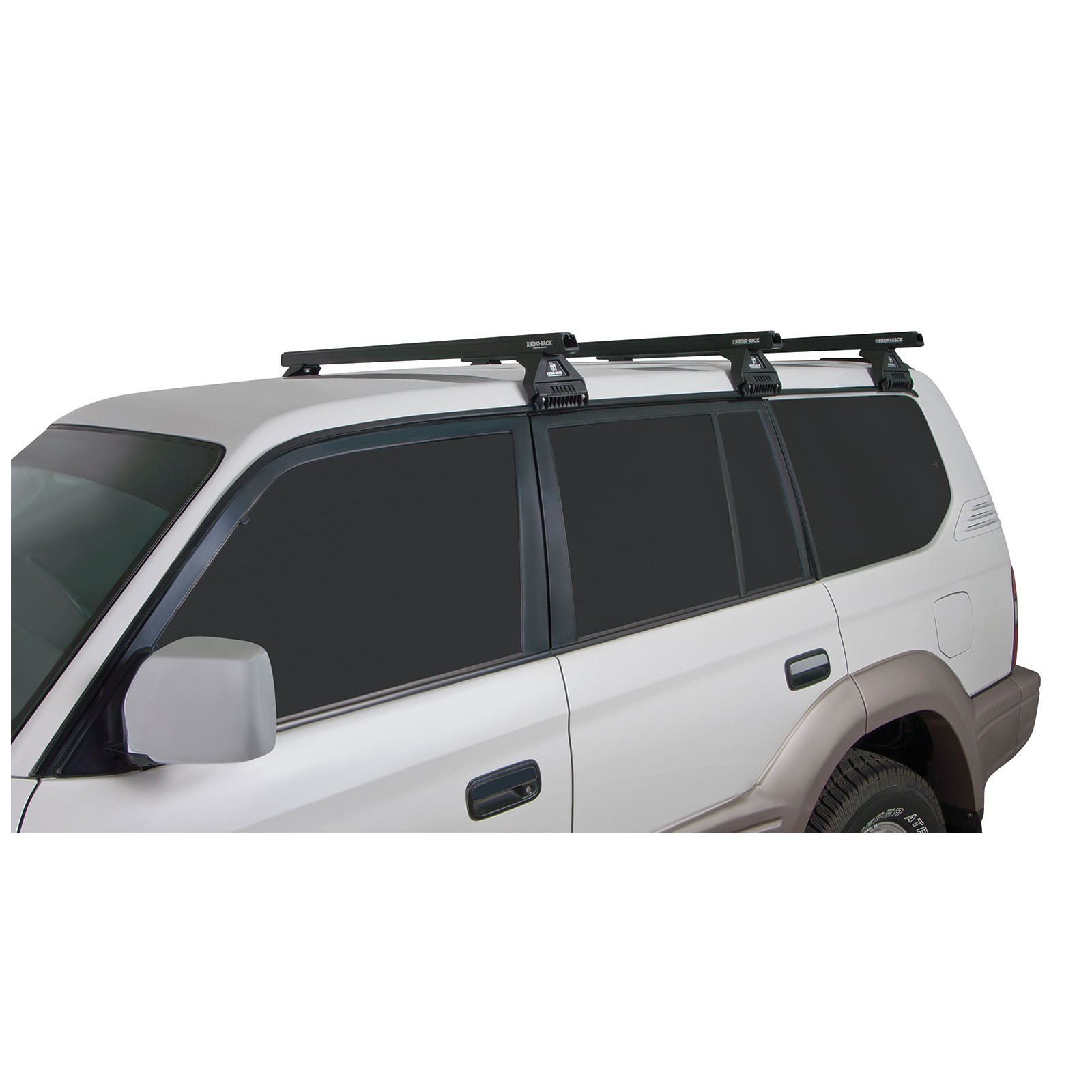 Kit 3 barres de toit noires RHINO-RACK Heavy Duty RL110 • JA0675 