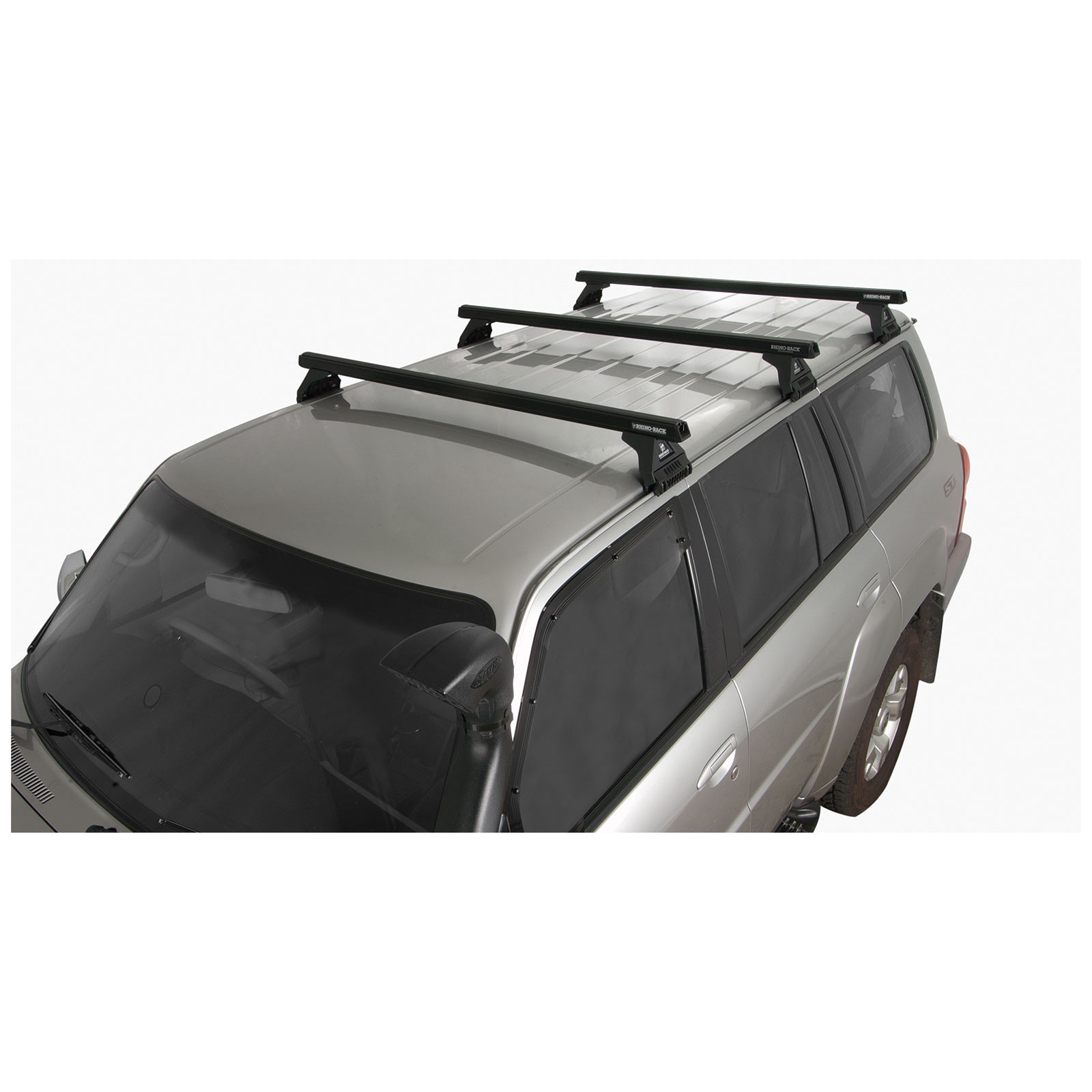 Kit 3 barres de toit noires RHINO-RACK Heavy Duty RL110 • JA0676 