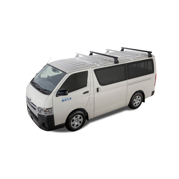 Kit 2 barres de toit noires RHINO-RACK Heavy Duty RL150 • JA0801 