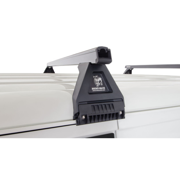 Kit 2 barres de toit noires RHINO-RACK Heavy Duty RL150 • JA0801 