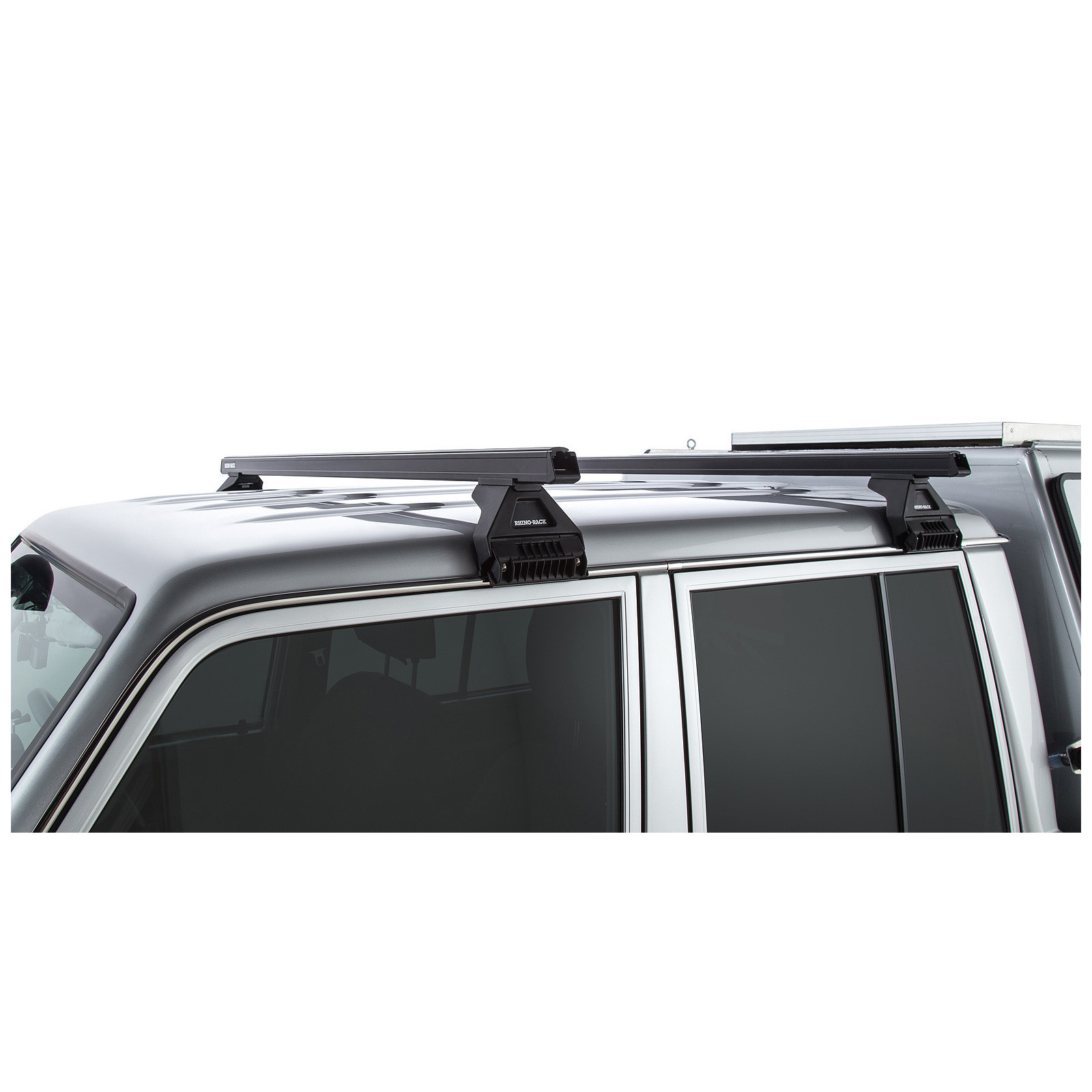 Kit 2 barres de toit noires RHINO-RACK Heavy Duty RL150 • JA0802 