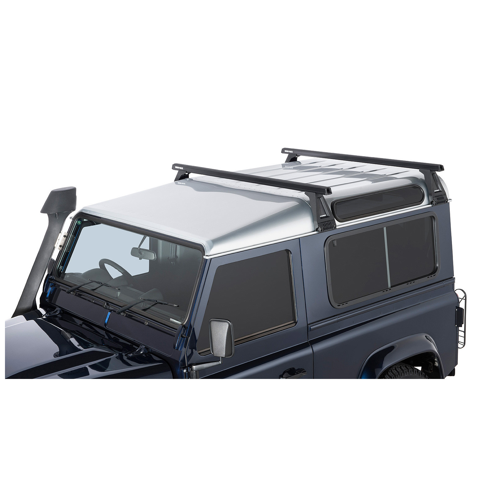 Kit 2 barres de toit noires RHINO-RACK Heavy Duty RL210 • JA0804 