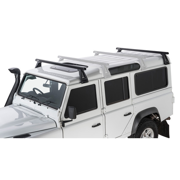 Kit 2 barres de toit noires RHINO-RACK Heavy Duty RL210 • JA0804 