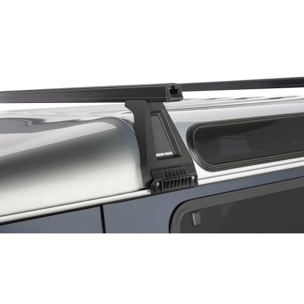 Kit 2 barres de toit noires RHINO-RACK Heavy Duty RL210 • JA0804 