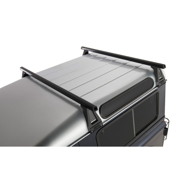 Kit 2 barres de toit noires RHINO-RACK Heavy Duty RL210 • JA0804 