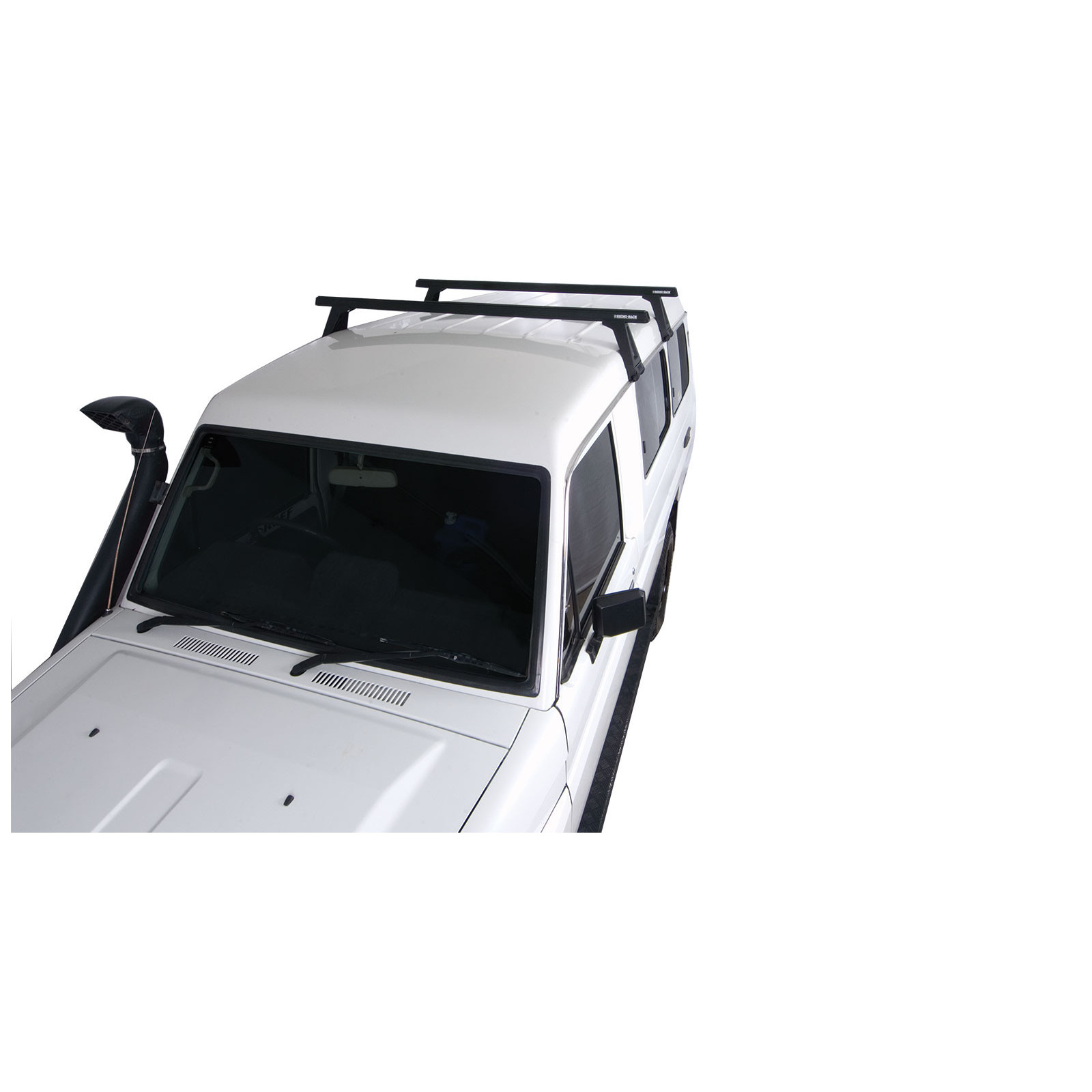 Kit 2 barres de toit noires RHINO-RACK Heavy Duty RL210 • JA0805 