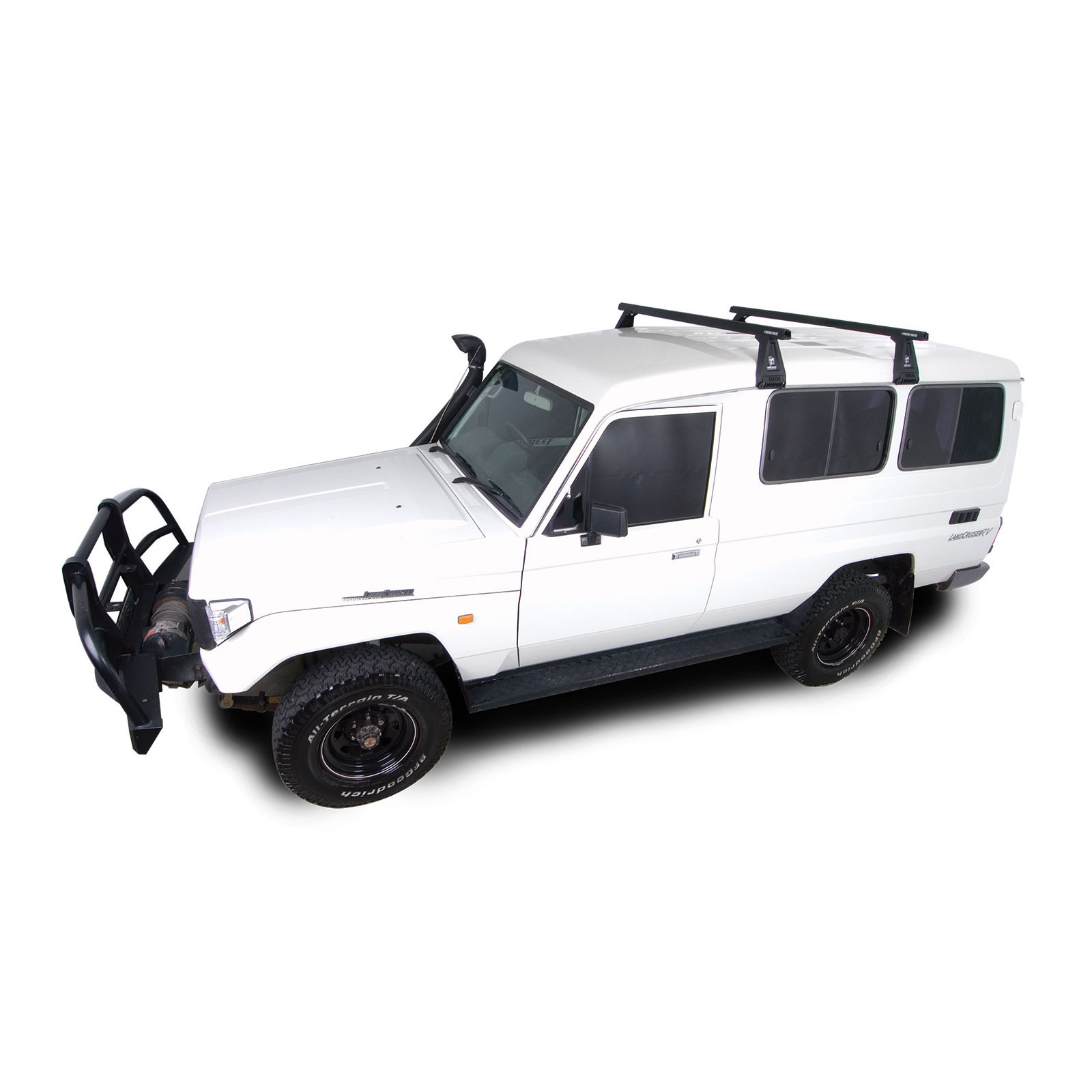 Kit 2 barres de toit noires RHINO-RACK Heavy Duty RL210 • JA0805 