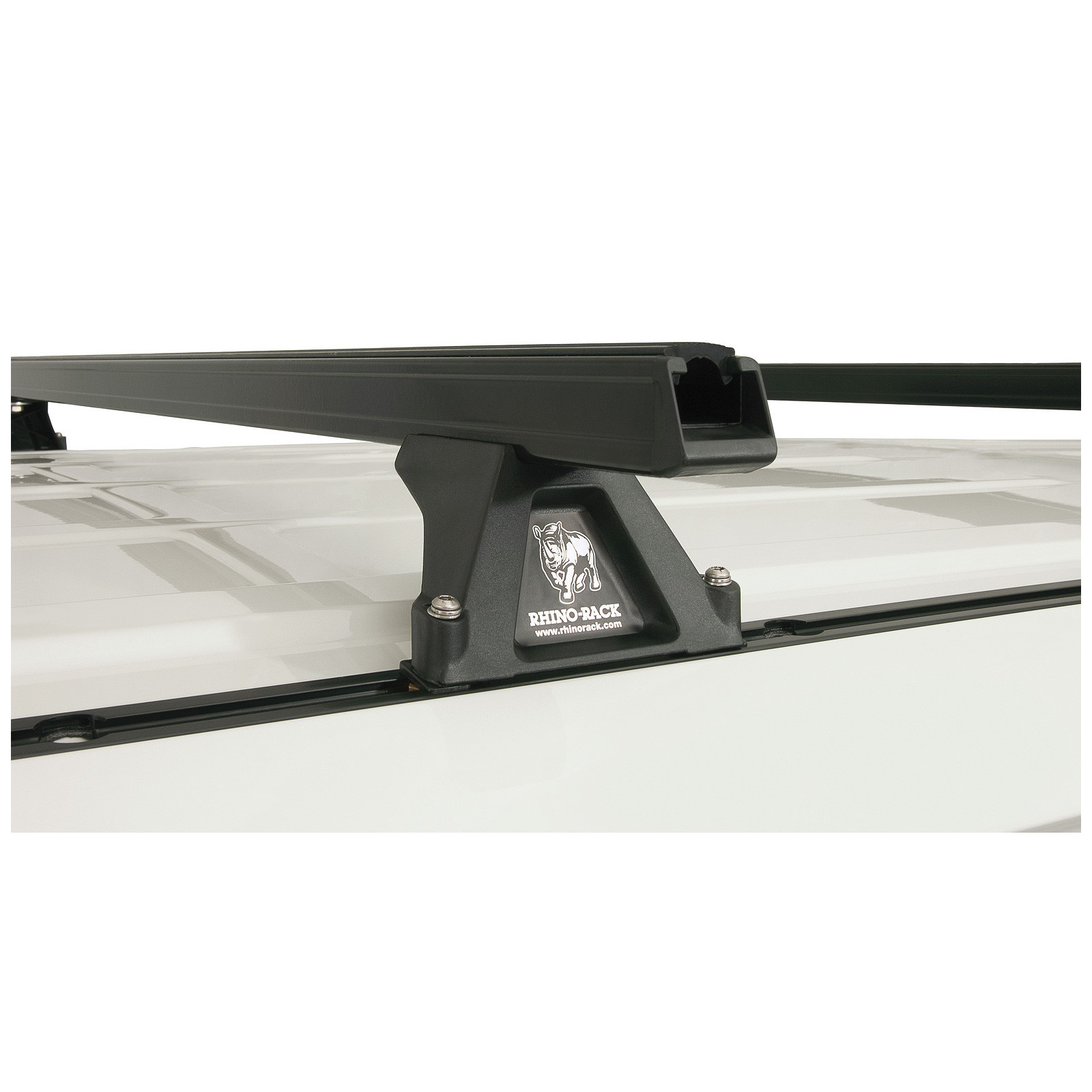 Kit 3 barres de toit noires RHINO-RACK Heavy Duty RLTF Trackmount • JA0821 