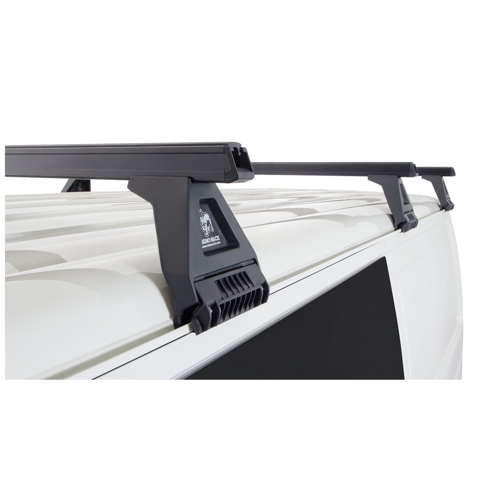 Kit 3 barres de toit noires RHINO-RACK Heavy Duty RL150 • JA0833 