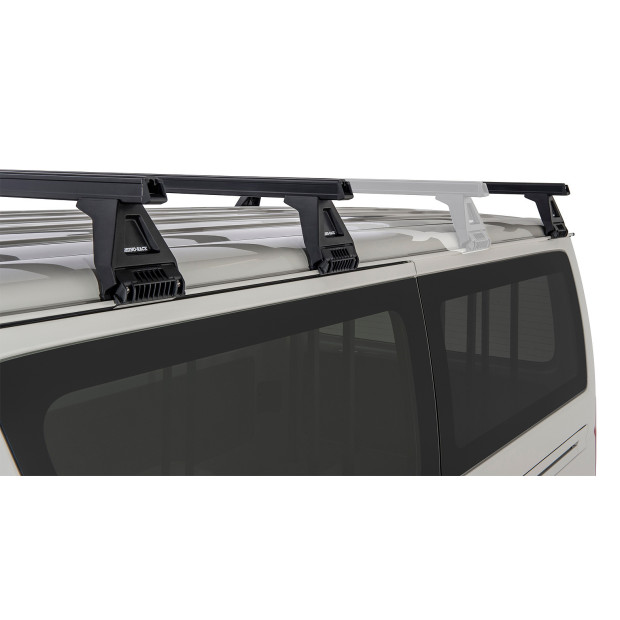 Kit 3 barres de toit noires RHINO-RACK Heavy Duty RL150 • JA0833 