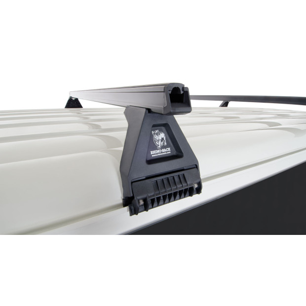 Kit 3 barres de toit noires RHINO-RACK Heavy Duty RL150 • JA0833 