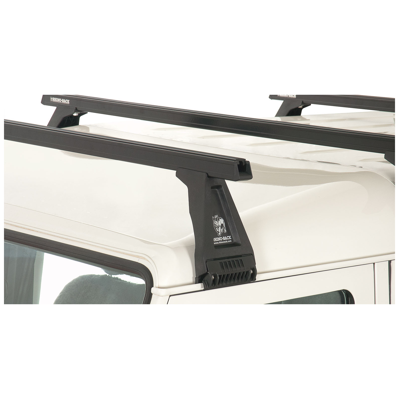 Kit 3 barres de toit noires RHINO-RACK Heavy Duty RL210 • JA0836 