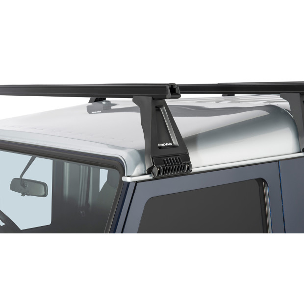 Kit 3 barres de toit noires RHINO-RACK Heavy Duty RL210 • JA0836 