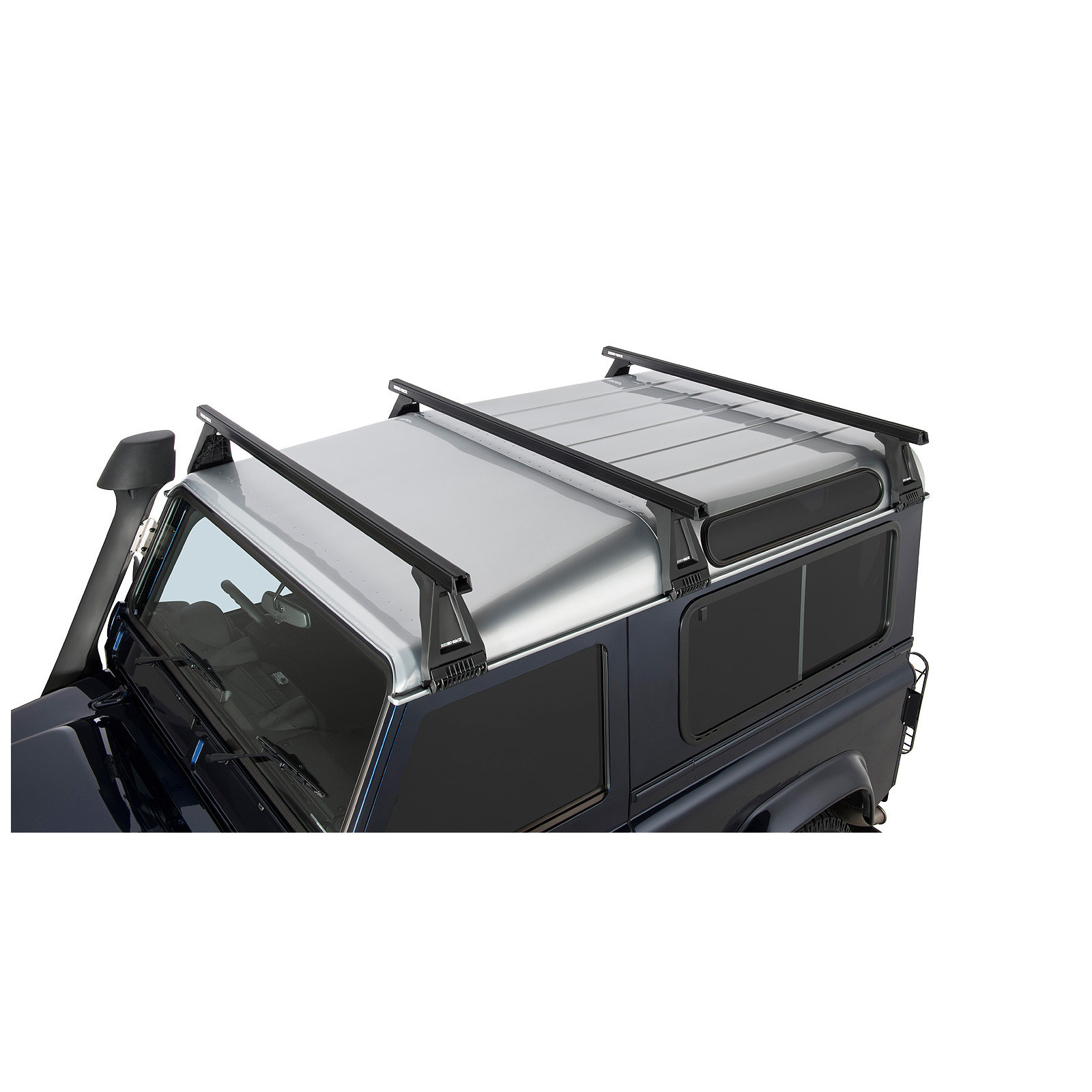 Kit 3 barres de toit noires RHINO-RACK Heavy Duty RL210 • JA0836 