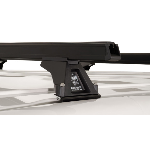 Kit 4 barres de toit noires RHINO-RACK Heavy Duty RLTF • JA0844 