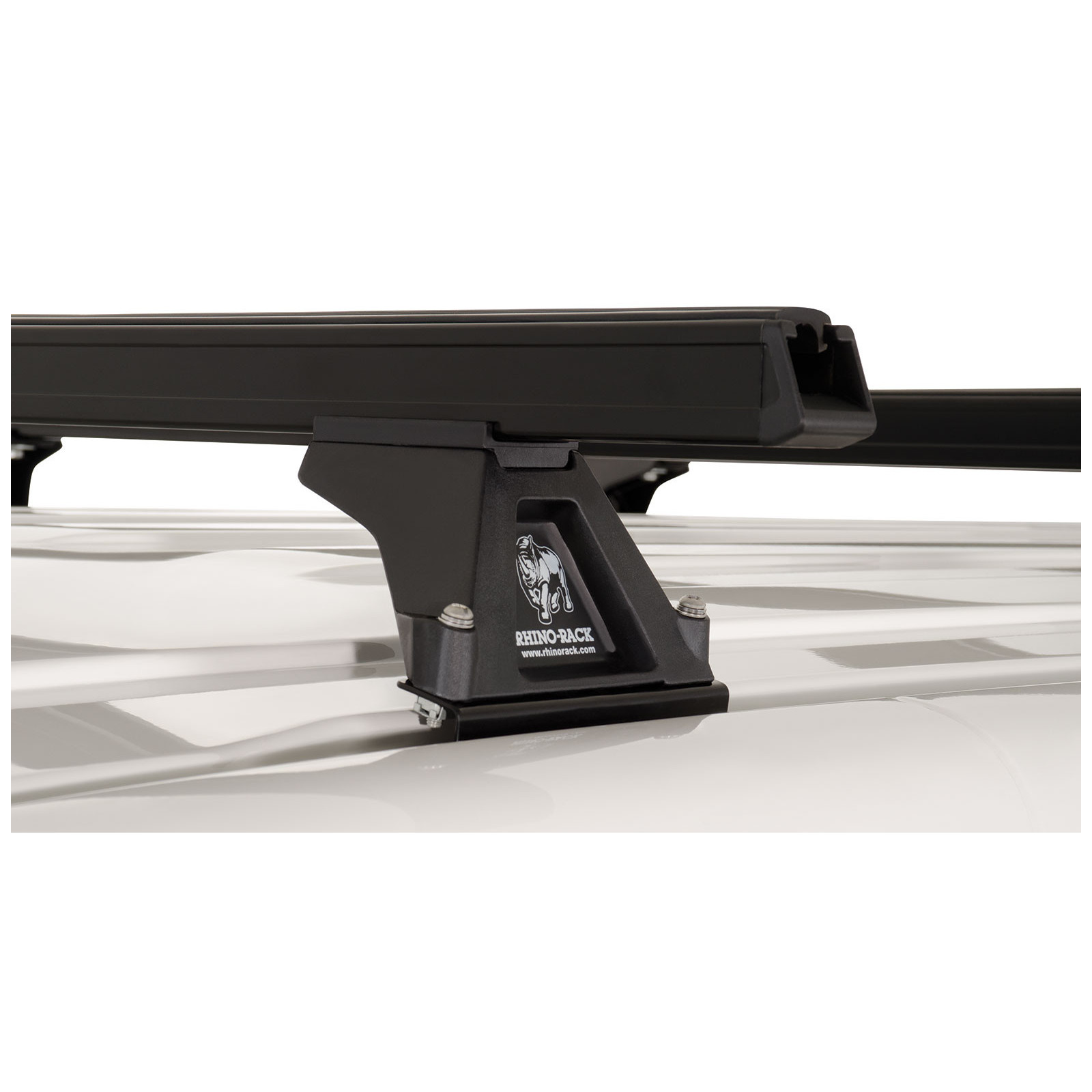 Kit 4 barres de toit noires RHINO-RACK Heavy Duty RLTF • JA0844 