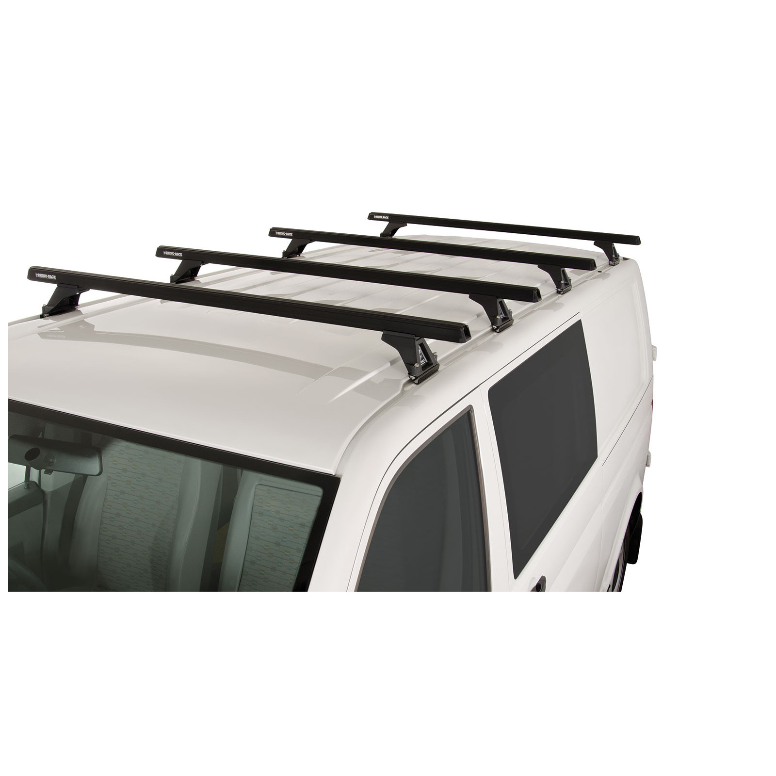 Kit 4 barres de toit noires RHINO-RACK Heavy Duty RLTF • JA0844 