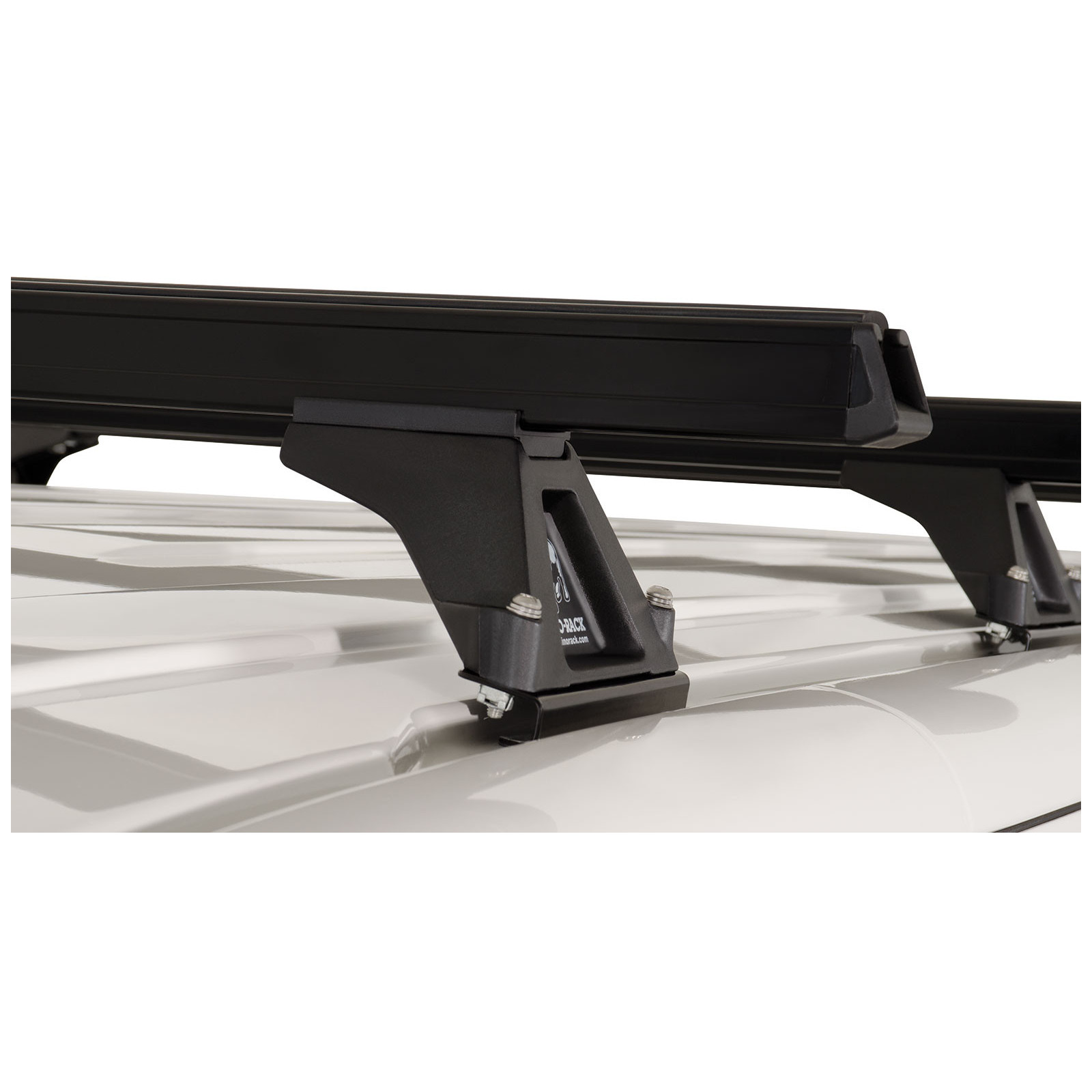 Kit 4 barres de toit noires RHINO-RACK Heavy Duty RLTF • JA0844 