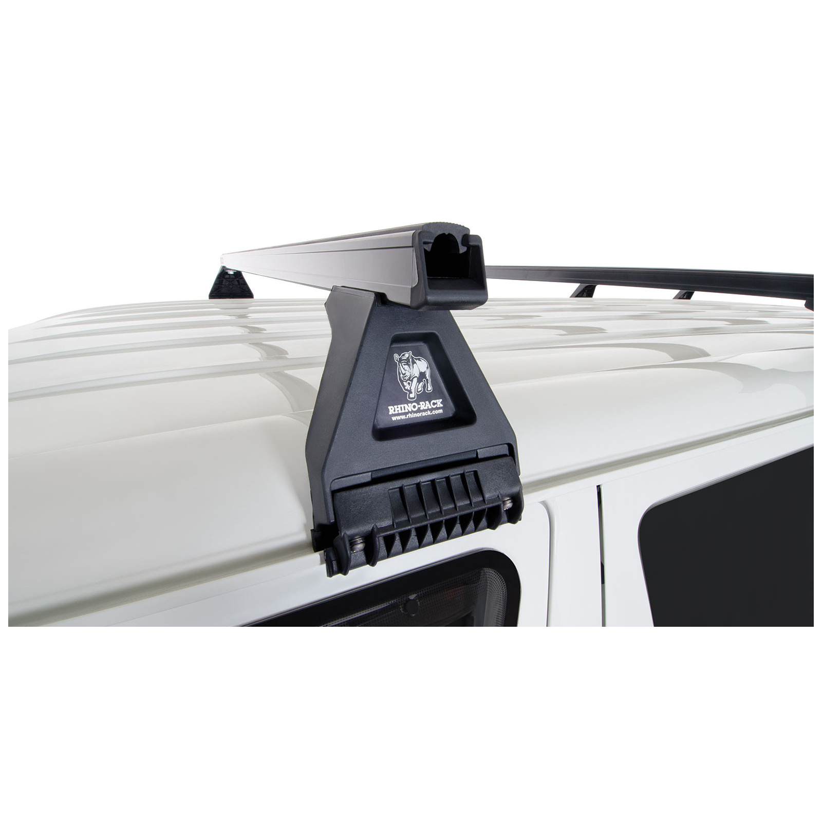 Kit 4 barres de toit noires RHINO-RACK Heavy Duty RL150 • JA0847 