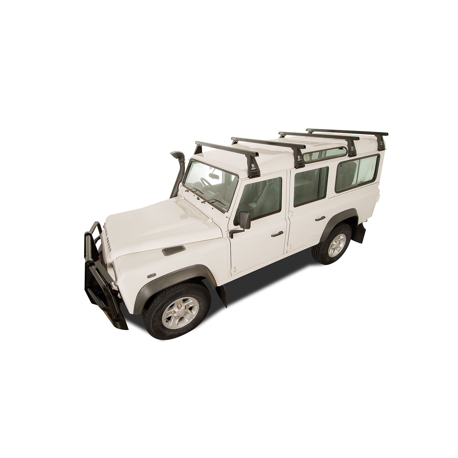 Kit 4 barres de toit noires RHINO-RACK Heavy Duty RL210 • JA0850 