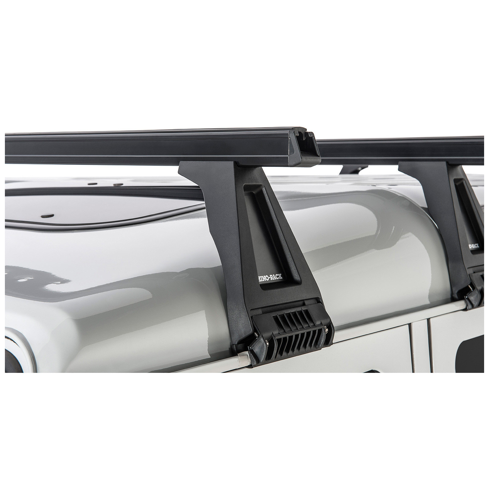 Kit 4 barres de toit noires RHINO-RACK Heavy Duty RL210 • JA0850 