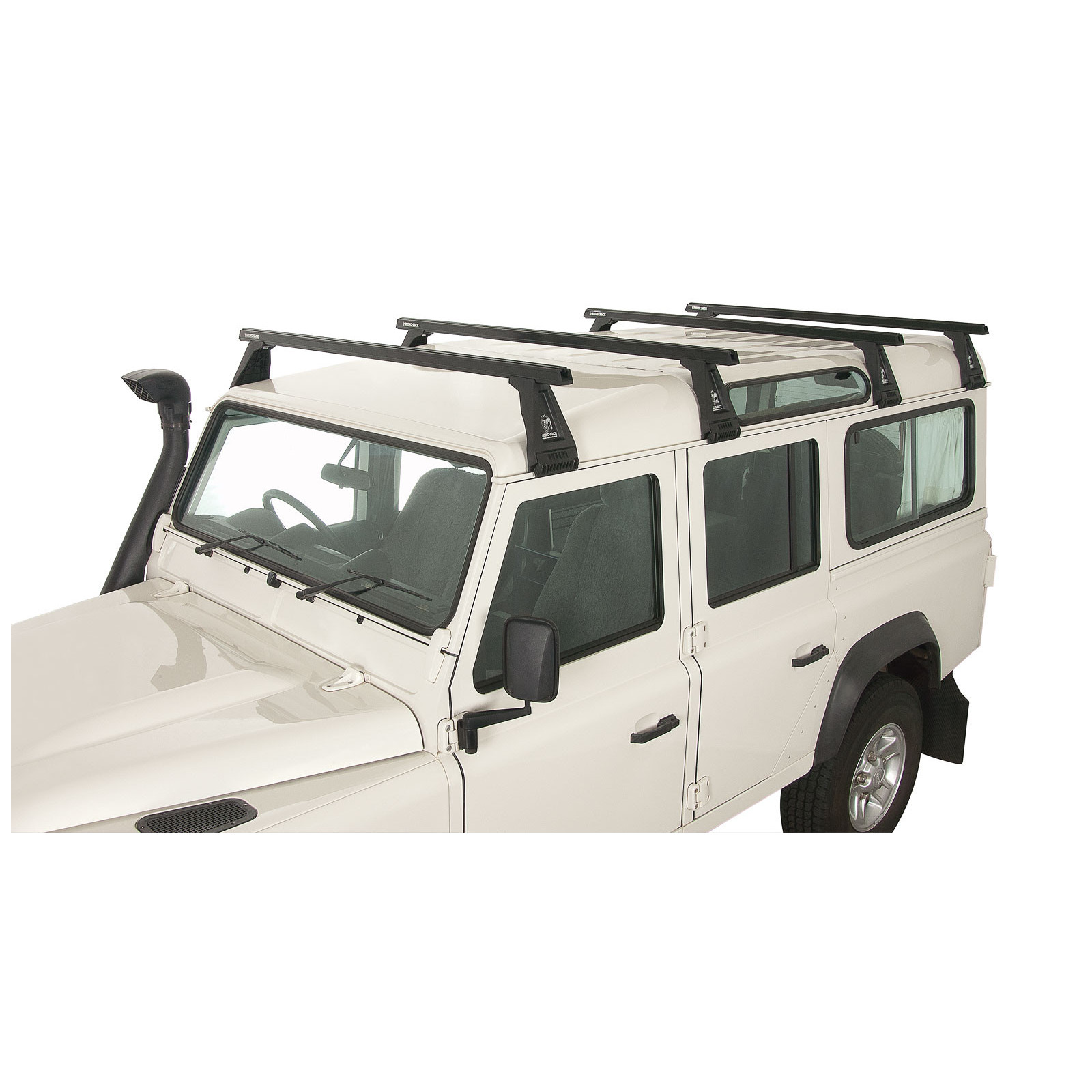 Kit 4 barres de toit noires RHINO-RACK Heavy Duty RL210 • JA0850 