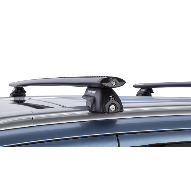 Kit 2 barres de toit noires RHINO-RACK Vortex SX • JA1753 