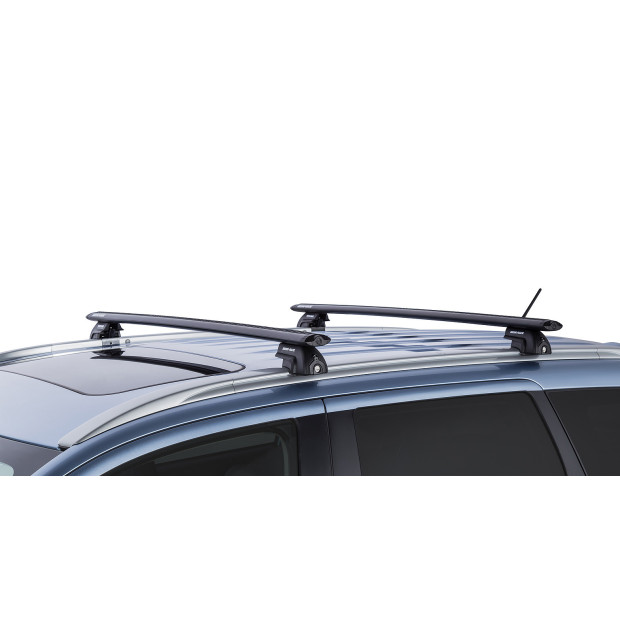 Kit 2 barres de toit noires RHINO-RACK Vortex SX • JA1753 