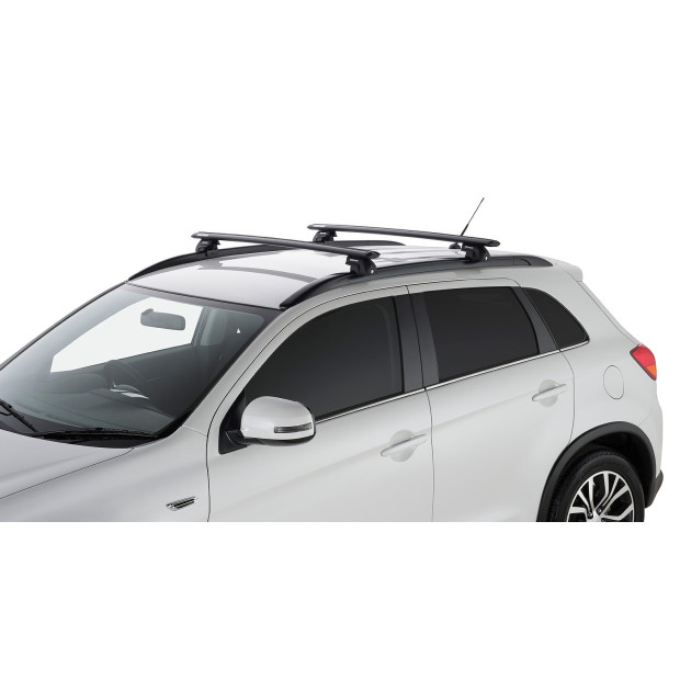 Kit 2 barres de toit noires RHINO-RACK Vortex SX • JA1753 