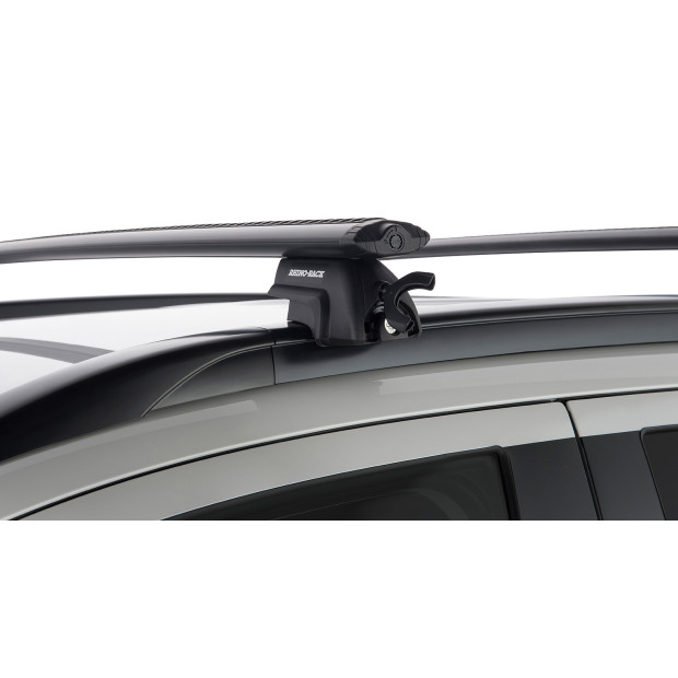 Kit 2 barres de toit noires RHINO-RACK Vortex SX • JA1753 