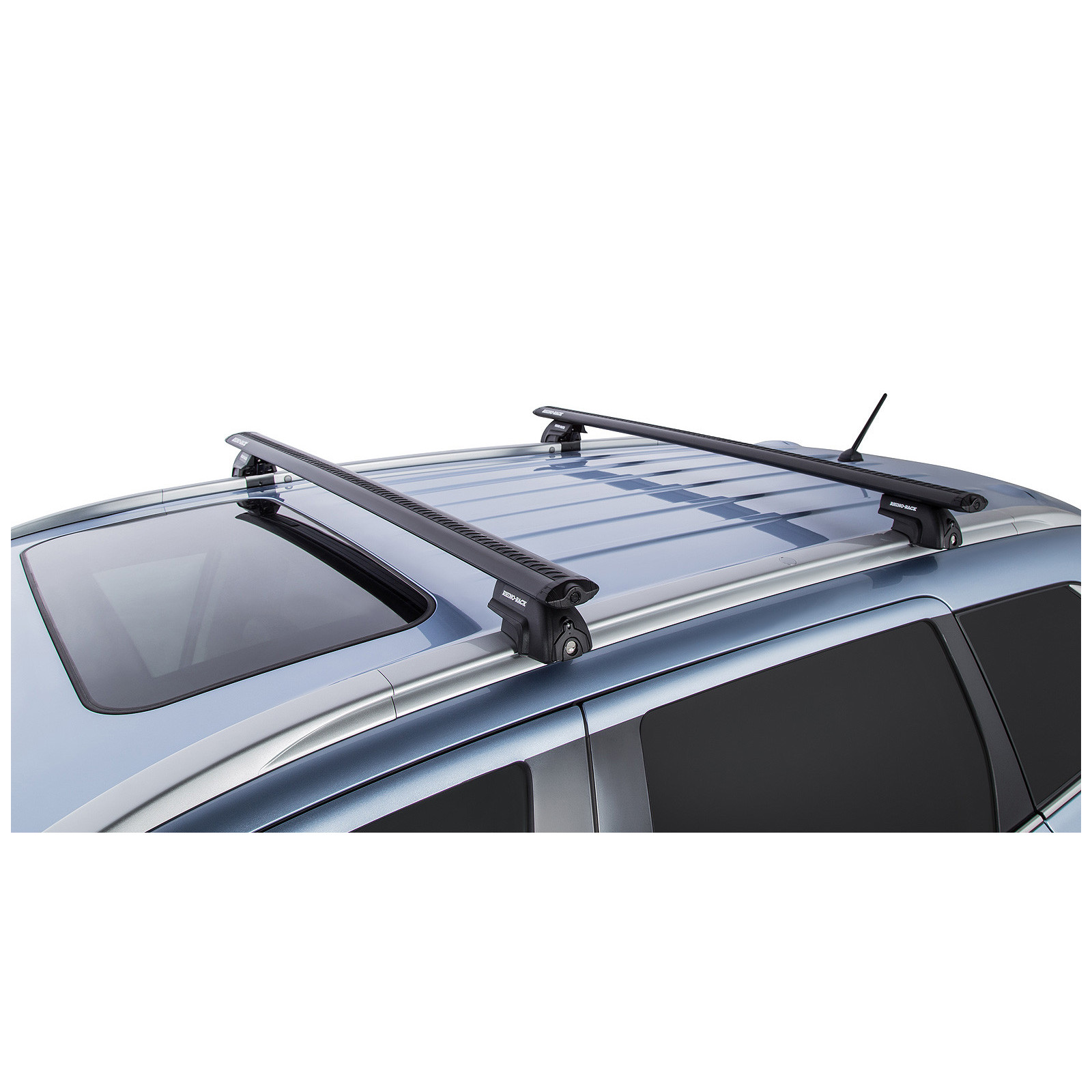 Kit 2 barres de toit noires RHINO-RACK Vortex SX • JA1753 