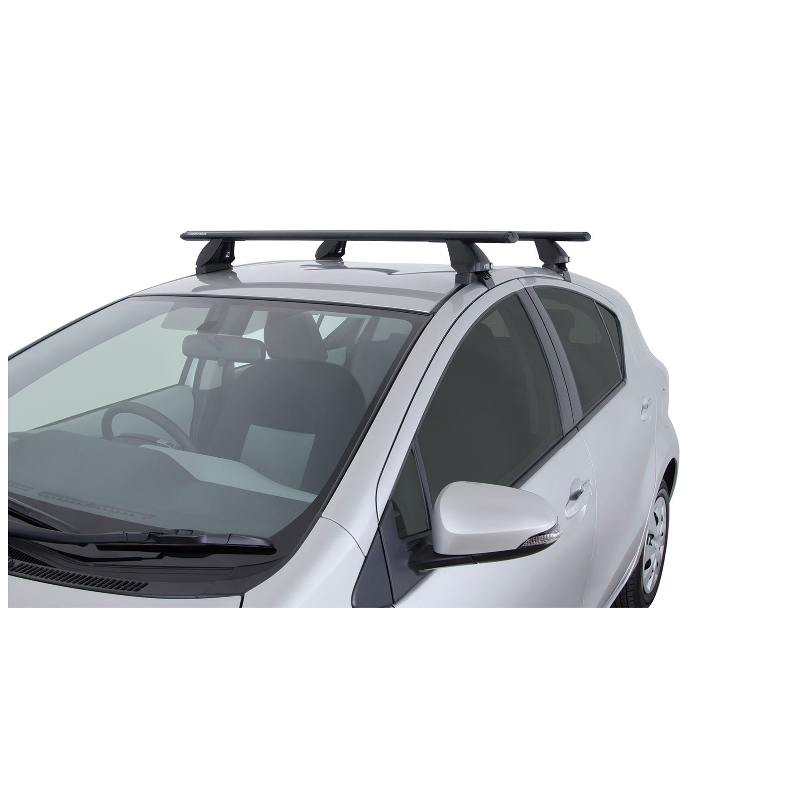 Kit 2 barres de toit noires RHINO-RACK Vortex 2500 • JA1776 