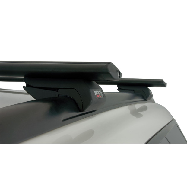 Kit 2 barres de toit noires RHINO-RACK Vortex SX • JA1778 