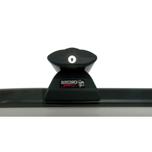 Kit 2 barres de toit noires RHINO-RACK Vortex SX • JA1778 