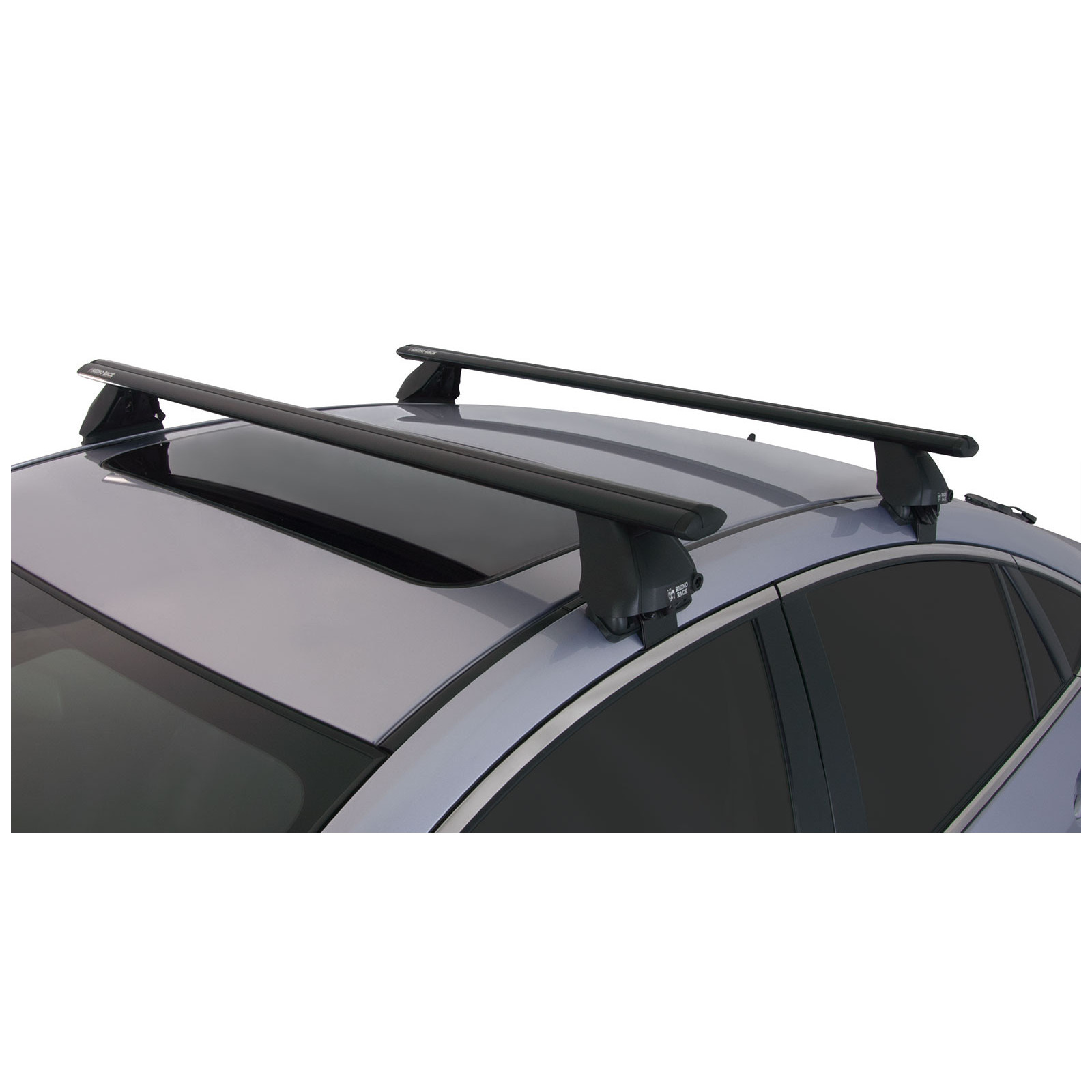 Kit 2 barres de toit noires RHINO-RACK Vortex 2500 • JA1840 