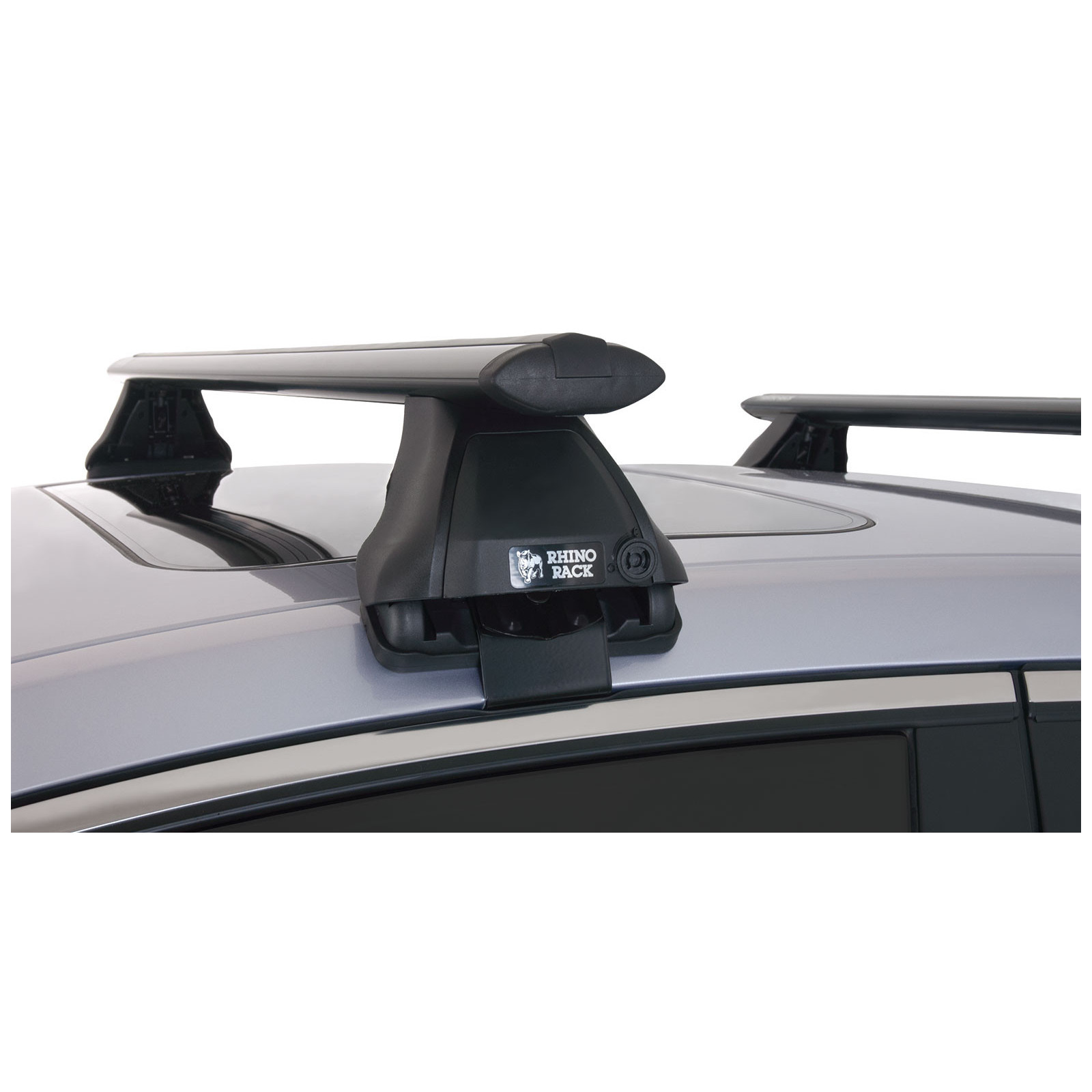 Kit 2 barres de toit noires RHINO-RACK Vortex 2500 • JA1840 