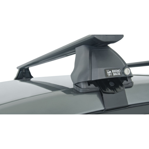 Kit 2 barres de toit noires RHINO-RACK Vortex 2500 • JA1844 