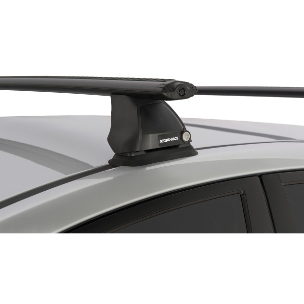 Kit 2 barres de toit noires RHINO-RACK Vortex 2500 FMP • JA1914 