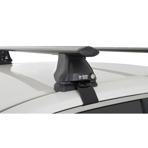 Kit 2 barres de toit noires RHINO-RACK Vortex 2500 • JA1920 