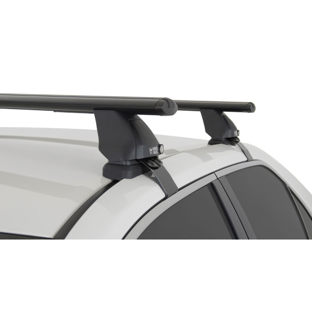 Kit 2 barres de toit noires RHINO-RACK Vortex 2500 • JA1920 