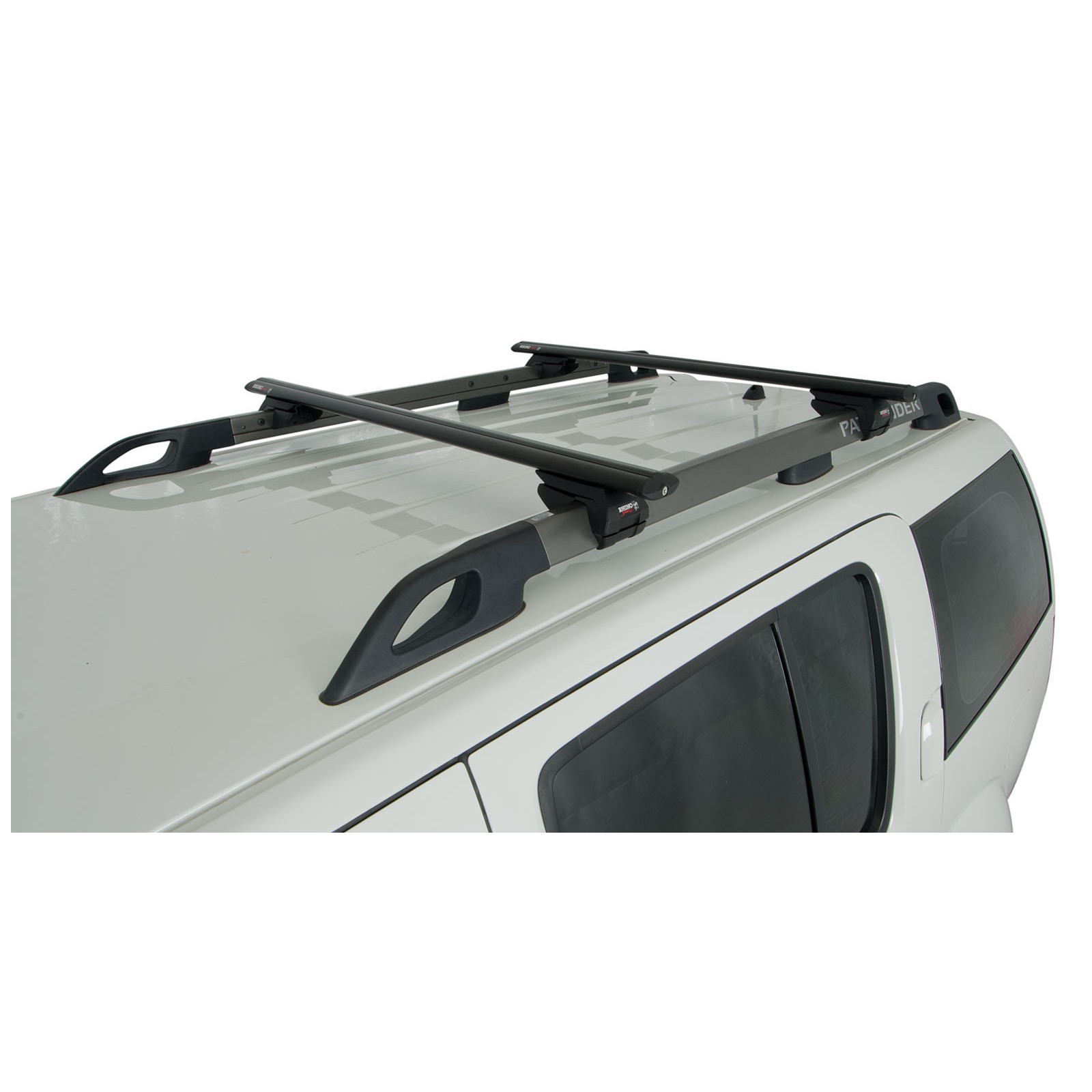 Kit 2 barres de toit noires RHINO-RACK Vortex SX • JA1936 