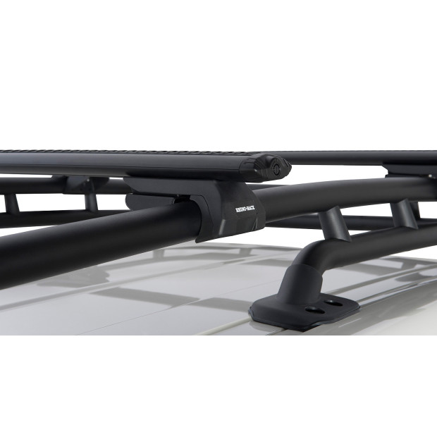 Kit 2 barres de toit noires RHINO-RACK Vortex SX • JA1938 