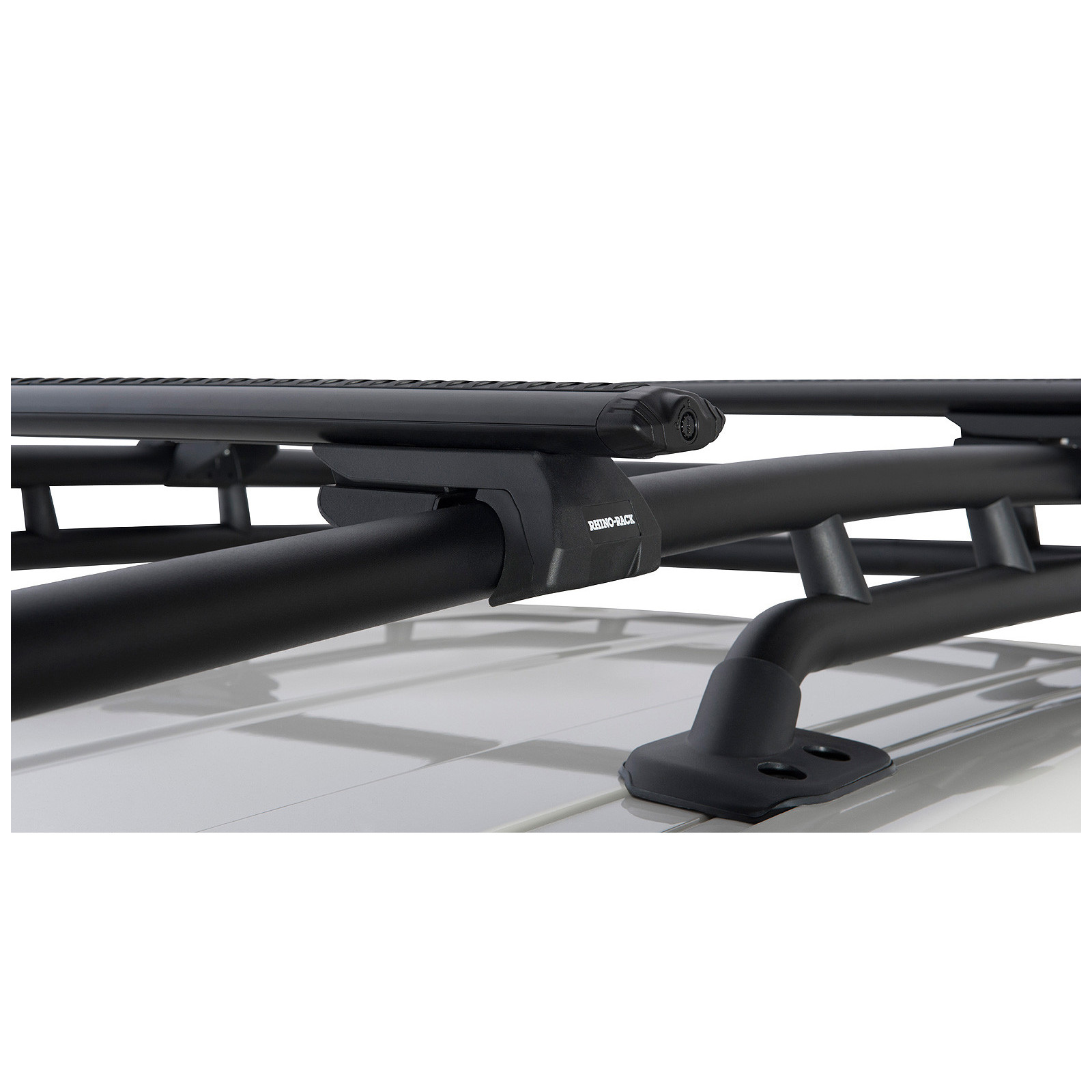 Kit 2 barres de toit noires RHINO-RACK Vortex SX • JA1938 