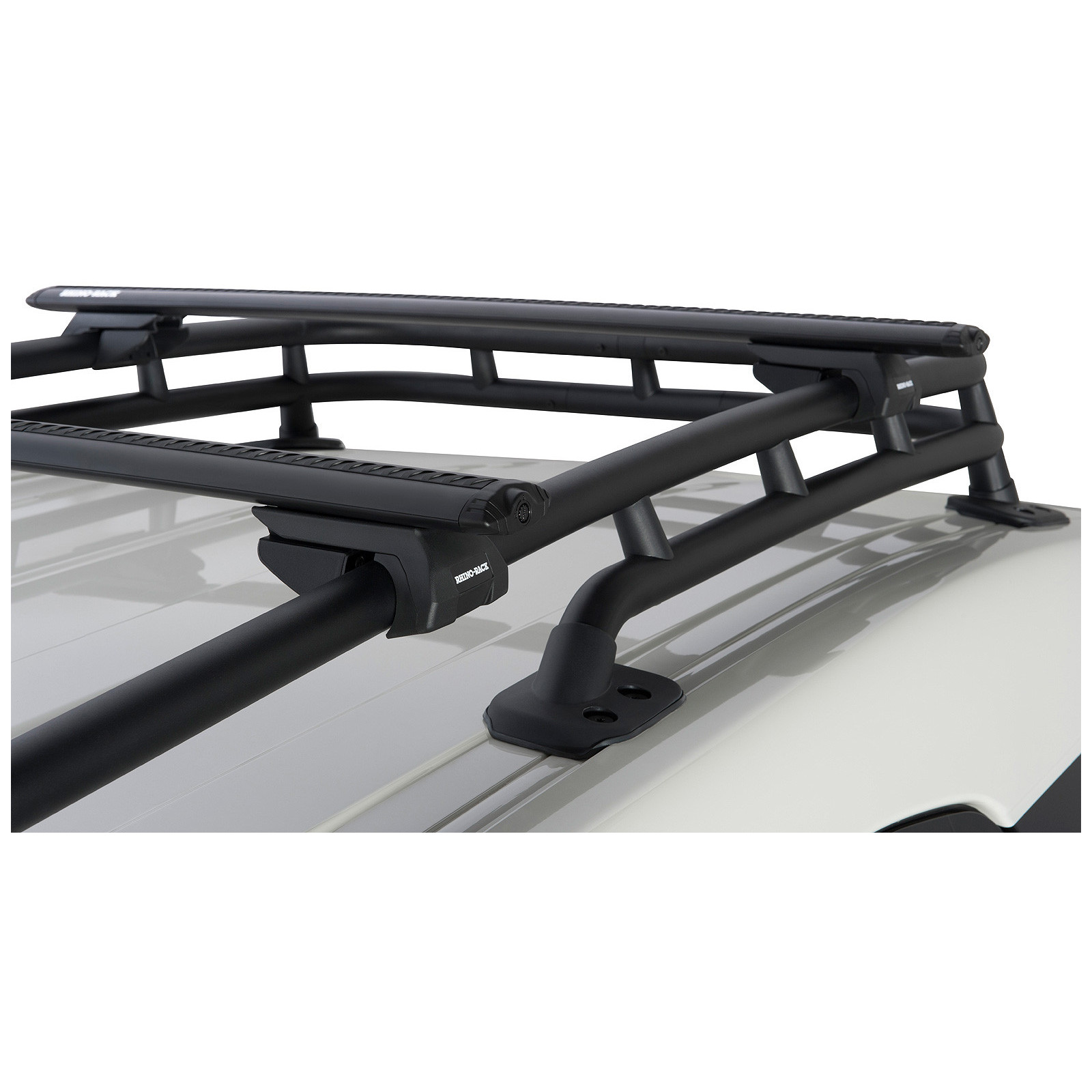 Kit 2 barres de toit noires RHINO-RACK Vortex SX • JA1938 