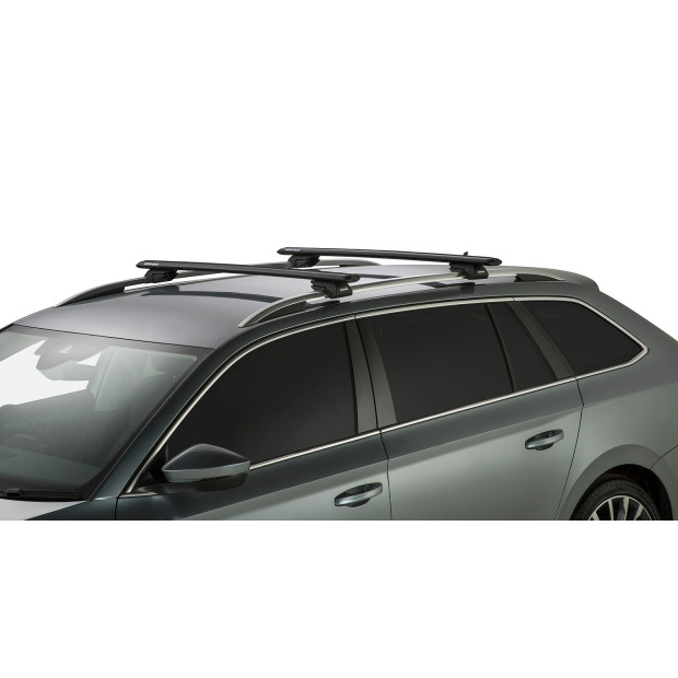 Kit 2 barres de toit noires RHINO-RACK Vortex SX • JA1942 