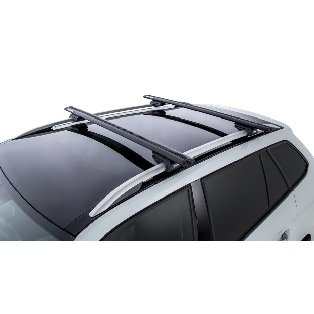 Kit 2 barres de toit noires RHINO-RACK Vortex SX • JA1942 